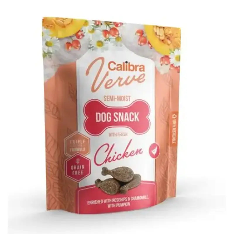 Calibra Dogs Verve Snack Frango Fresco Semi-Húmido 150G