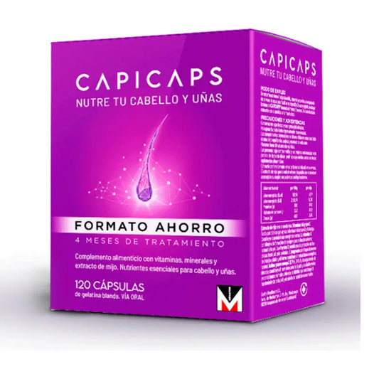 Capicaps cabello y uñas, 120 cápsulas