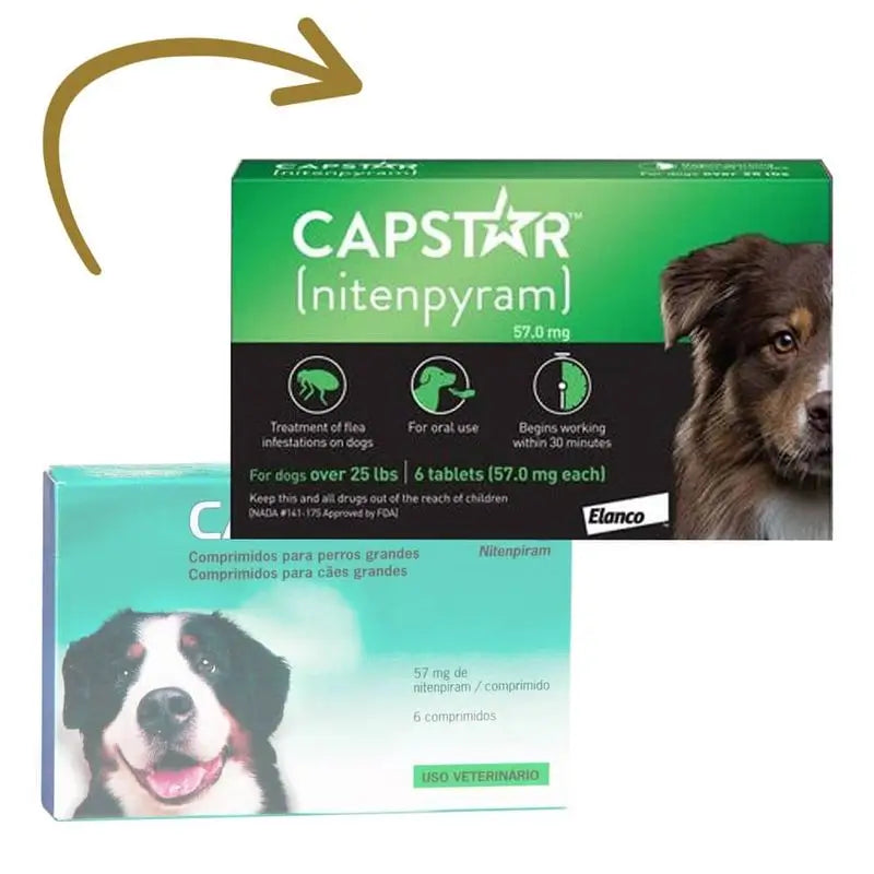 Capstar 57 Mg Perro 11-60Kg, 6 Comprimidos