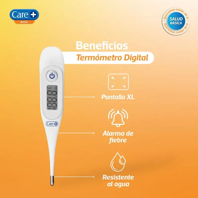 Termómetro digital Care+ ponta rígida