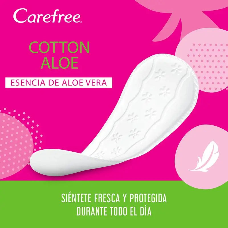 Carefree Cotton Feel Normal Aloe 56Uds