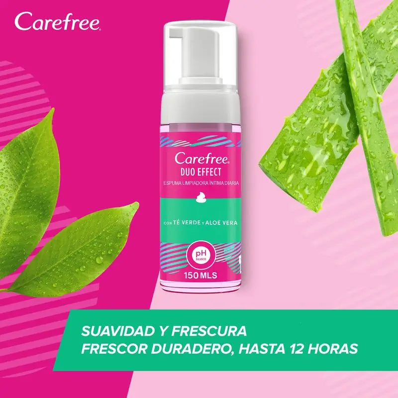 Carefree Espuma Intima Te Y Aloe Vera 150Ml