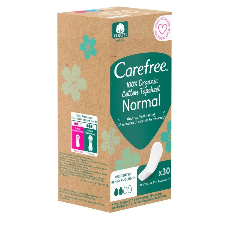 Carefree Plus Organic Cotton 30Uds