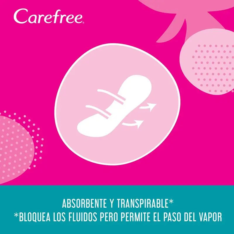 Carefree Salvaslip Cotton Sin Fragancia, Transpirables Con Algodón Sensación De Frescor Y Suavidad, 76 Unidades