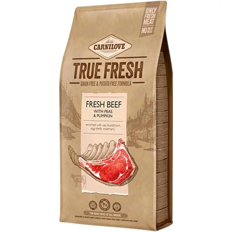 Carnilove Canine Adult True Fresh Ternera 4Kg, pienso para perros