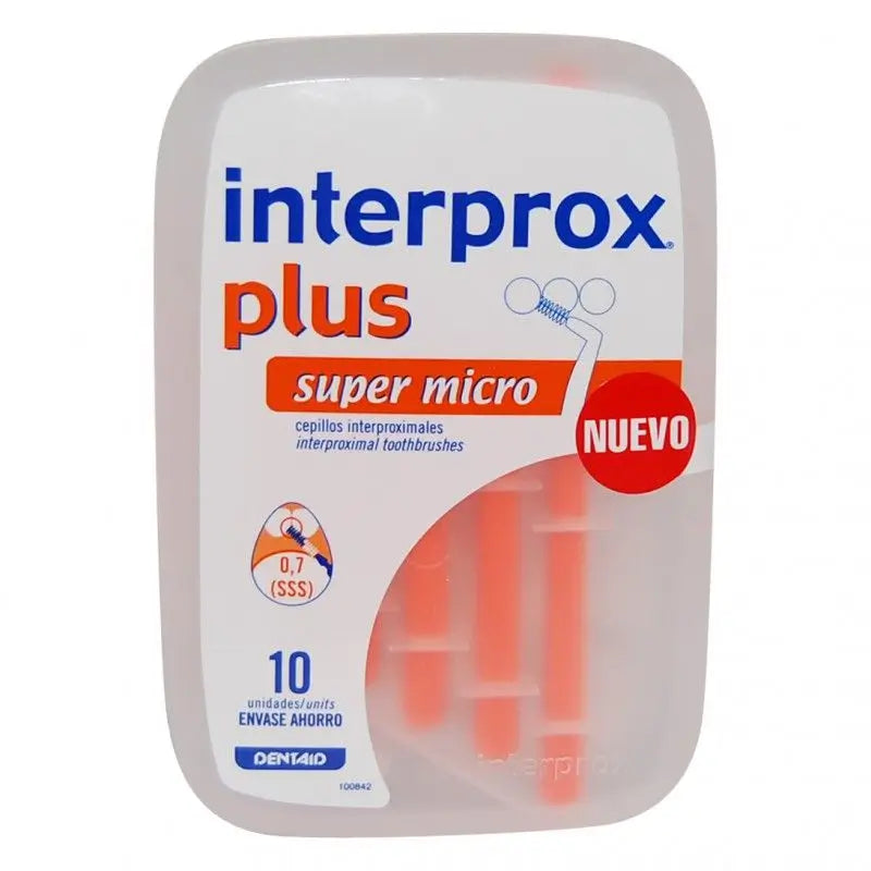 Interprox Plus Cepillo Dental Interproximal Super Micro 10 unidades