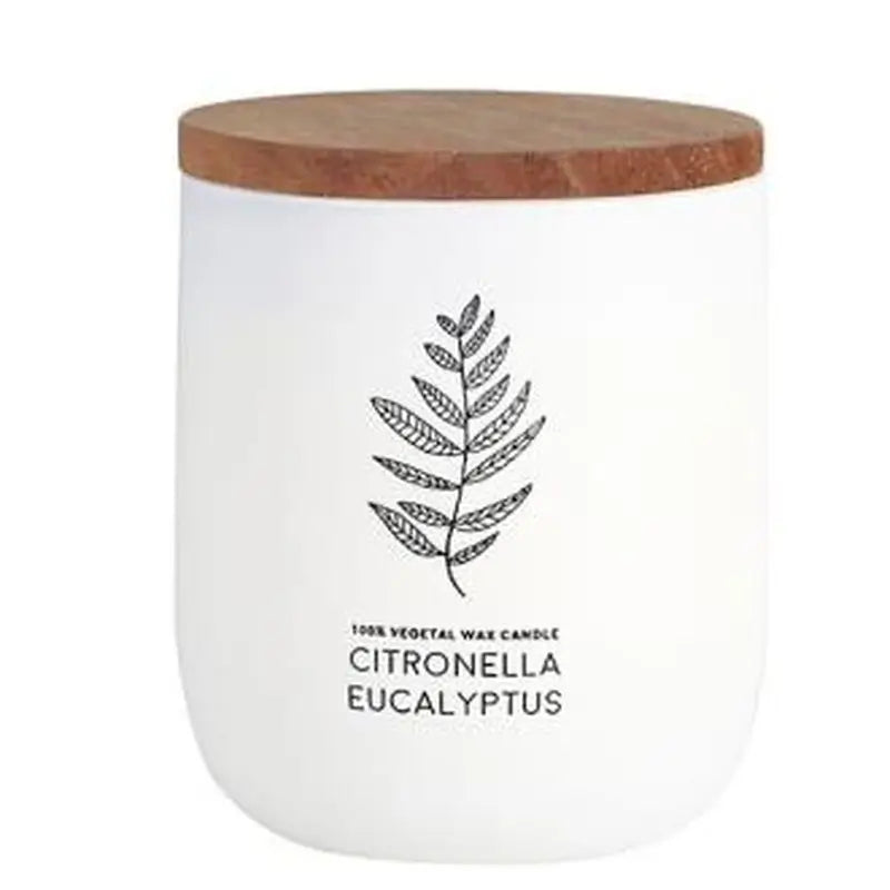 Cerabella Vela Vaso Blanco Citvase Citronela-Eucalipto 7X9Cm