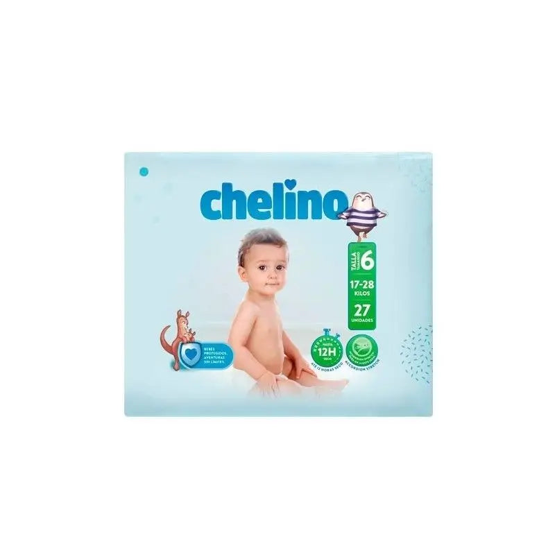 Chelino Adventures Fralda Tamanho 6 (17-28 Kilos) Saco 27 Unidades