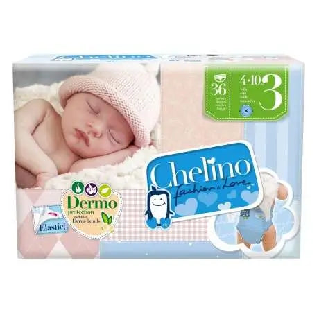 Chelino Love Pañal Talla 3 (4-10 Kilos) Bolsa 36 unidades