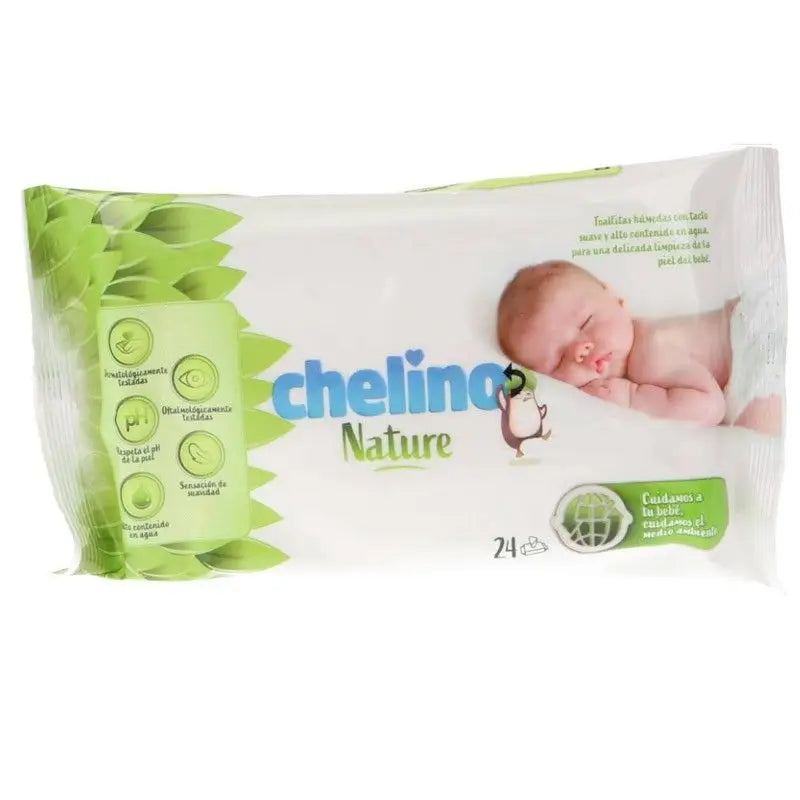 Chelino Nature  Pañal Toallitas Infantiles , 24 unidades