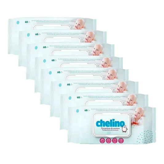 Toalhetes de bebé Chelino , 8 x 60 unidades