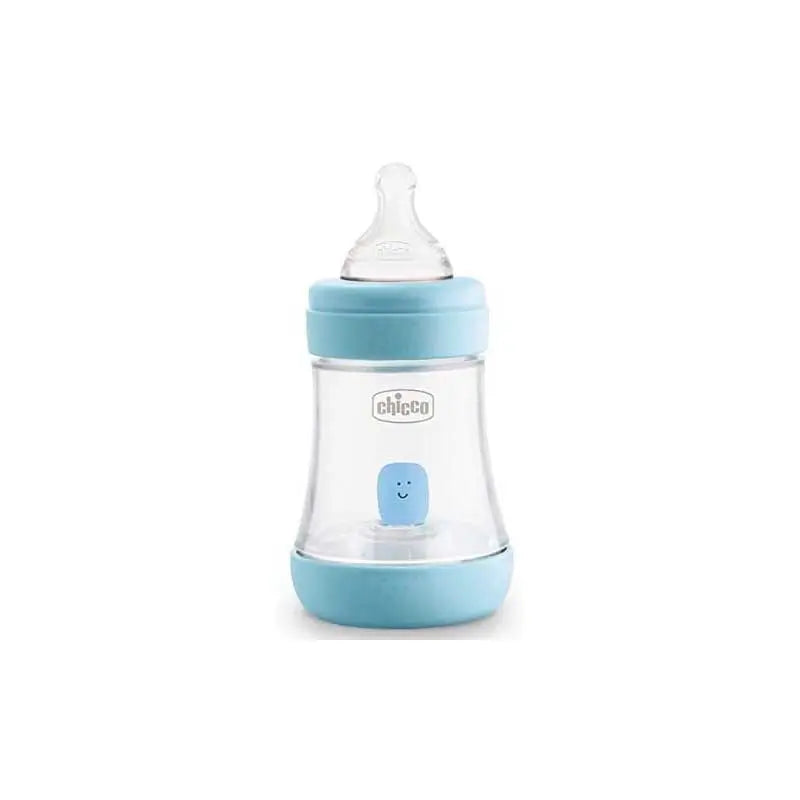 Chicco Biberón Perfect 5 +0 Meses Azul Silicona 150 Ml