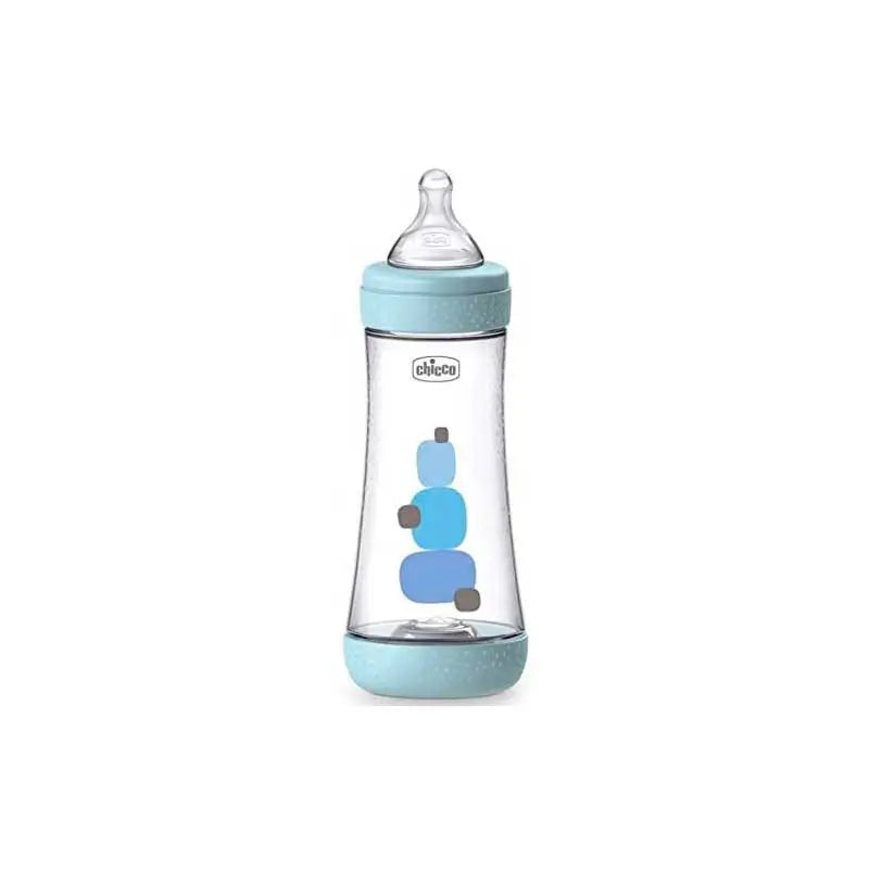 Chicco Biberón Perfect 5 +4 Meses Azul Silicona 300 ml