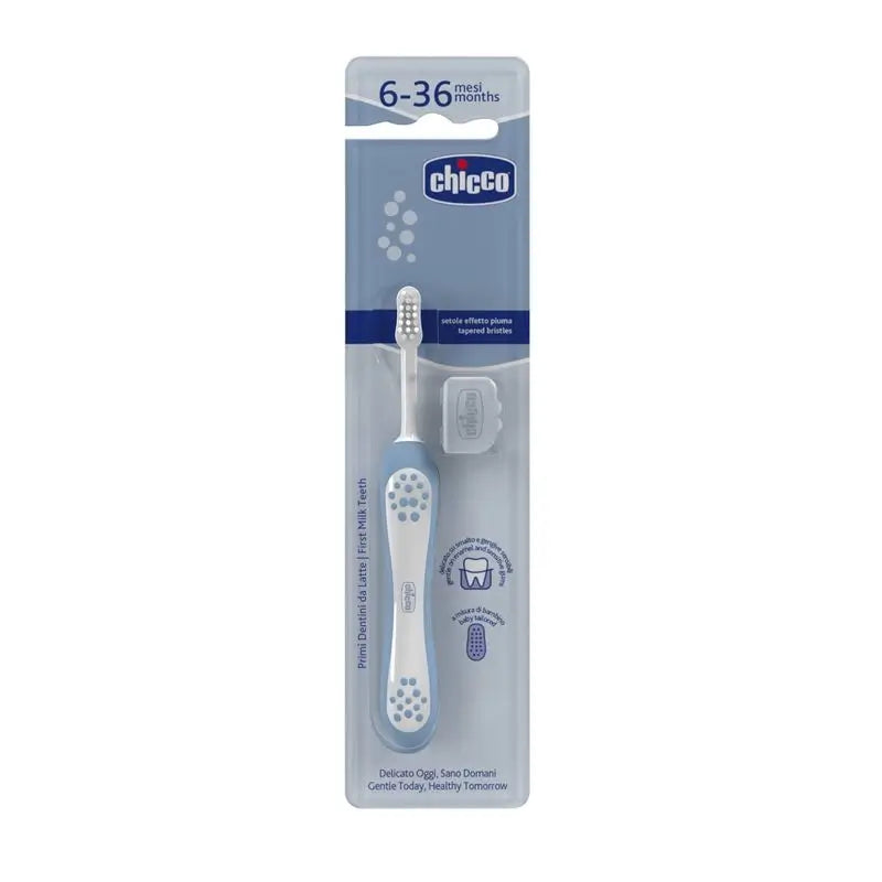 Chicco Indigo Blue Escova de dentes 6-36M, 1 unidade