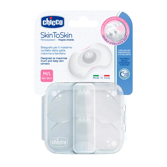 Chicco - Protegepezón Silicona Skintoskin Talla M/L 2 unidades