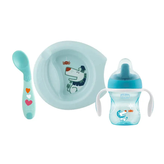 Chicco - Set Completo Comida 6M+ Azul