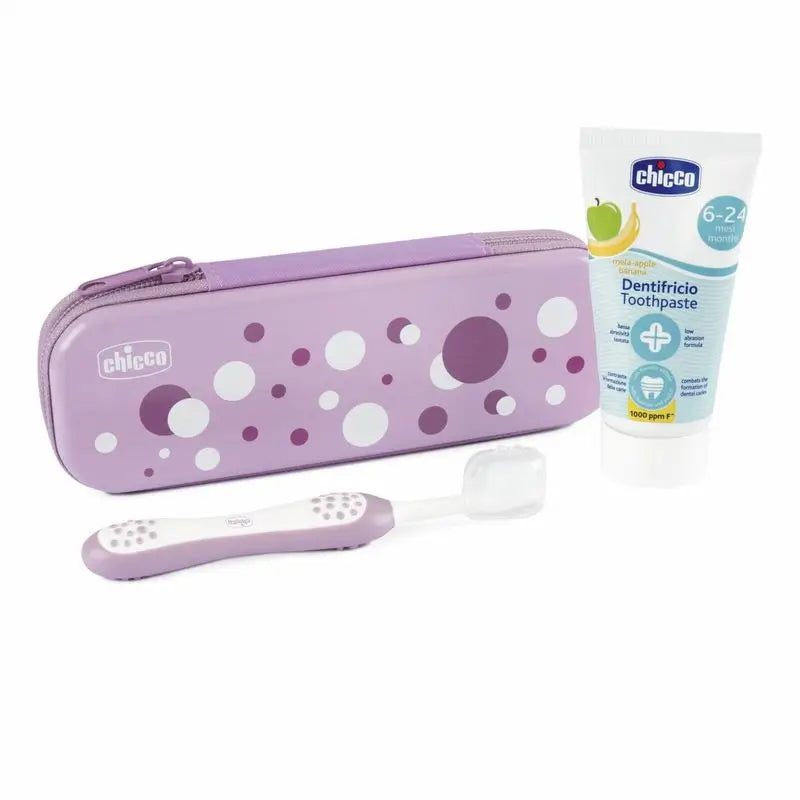 Chicco Dental Set 6M+ Rosa Pois