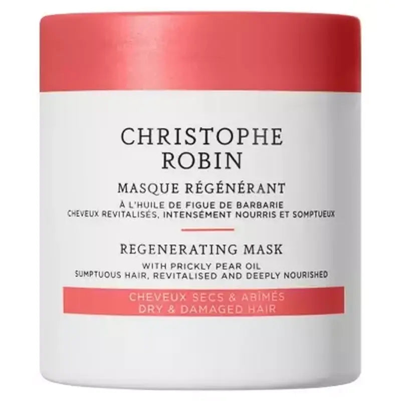 Christophe Robin Máscara Regeneradora com Óleo de Figueira da Índia - Formato viagem, 75 ml