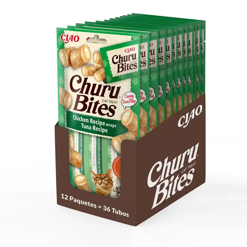 Churu Cat Bites Receita de Atum Expositor 12X30Gr