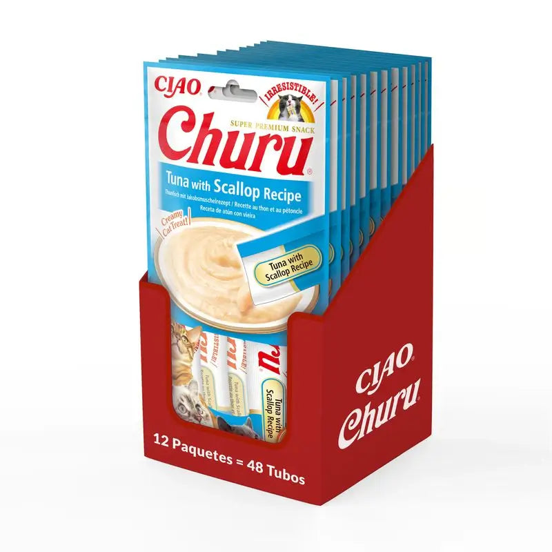 Churu Cat Atum Vieiras Receita Display 12X56Gr