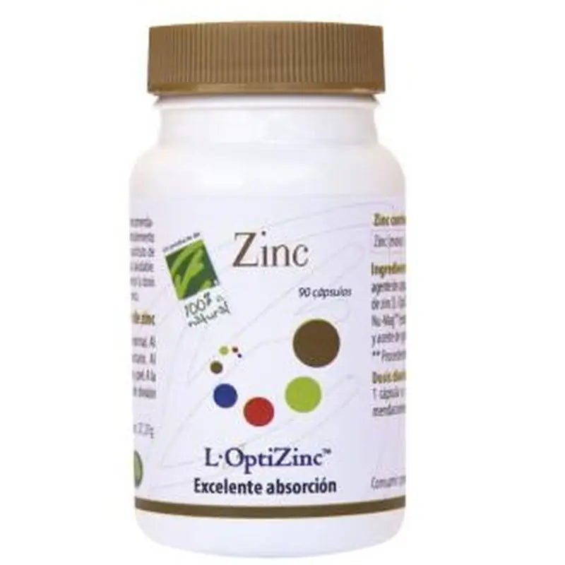 Cien Por Cien Natural Zinc 90 Cápsulas