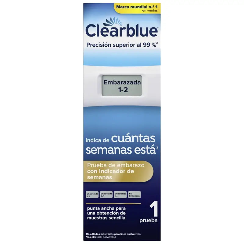 Teste de gravidez digital Clearblue com indicador de semana, 1 teste digital