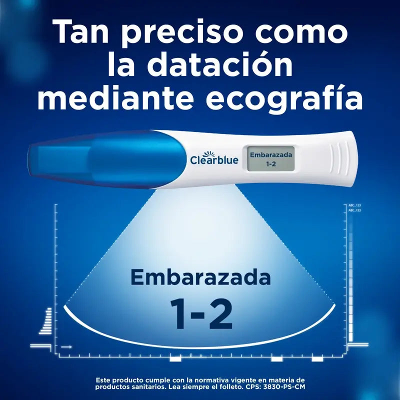 Teste de gravidez digital Clearblue com indicador de semana, 1 teste digital