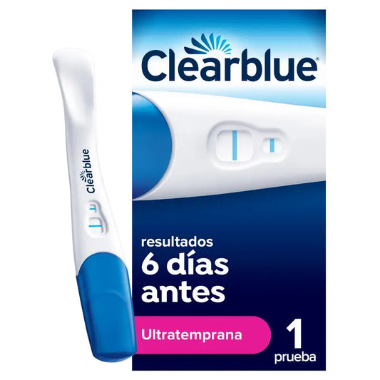 Clearblue Ultra Early Pregnancy Test 10mI, resultados 6 dias antes, 1 teste analógico