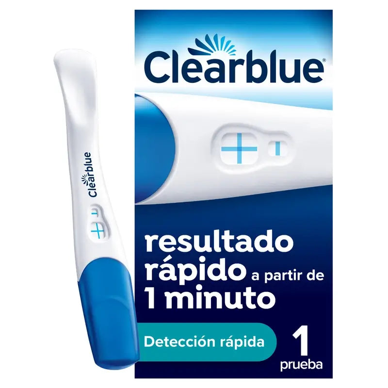 Teste de gravidez Clearblue com deteção rápida, resultados em apenas 1 minuto, 1 teste