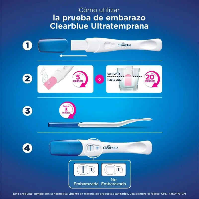 Pacote Clearblue Teste de Gravidez Precoce Analógico 1 Teste + Teste de Ovulação Clearblue 10 Sticks de Teste