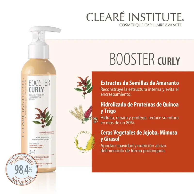 Clearé Institute Booster Método para Pentear Cabelos Encaracolados Creme para Pentear Cabelos Encaracolados 200 Ml