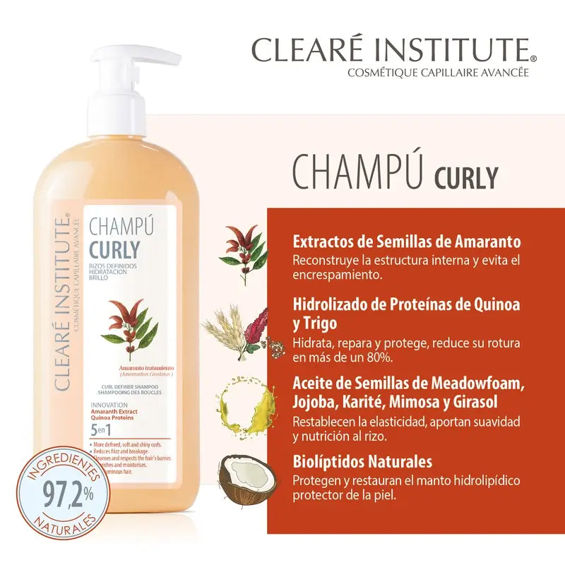 Clearé Institute Cabelos Encaracolados Shampoo Método Encaracolado 400 Ml