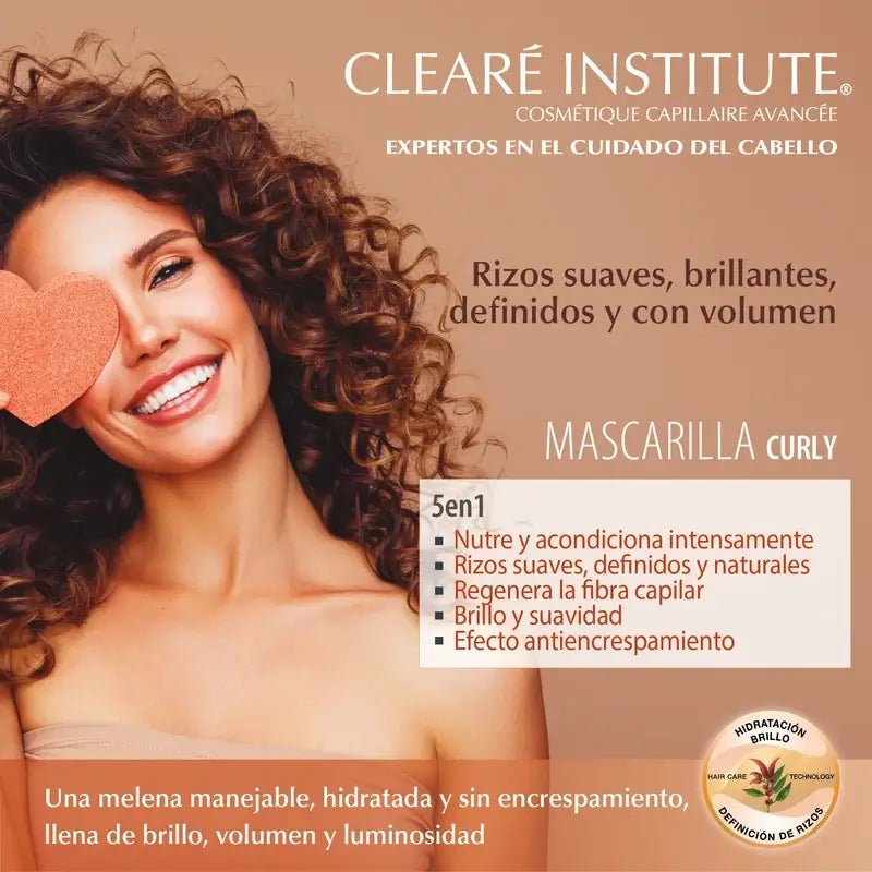 Clearé Institute Cabelos Encaracolados Máscara Método Encaracolado 300 Ml