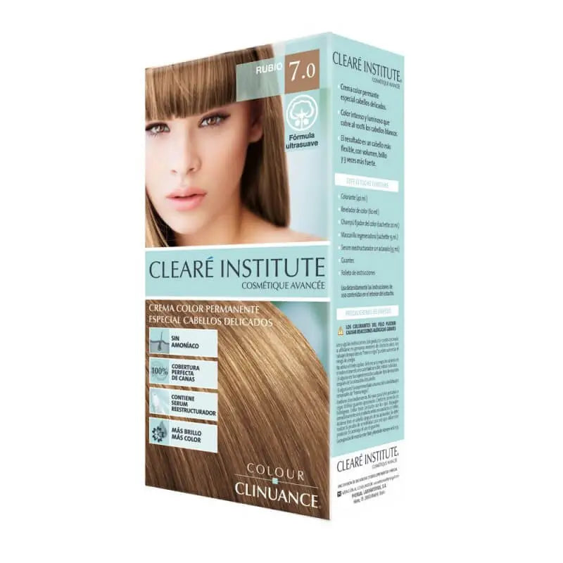 Clearé Institute Colour Clinuance 7.0 Tinte Rubio Cabellos Delicados