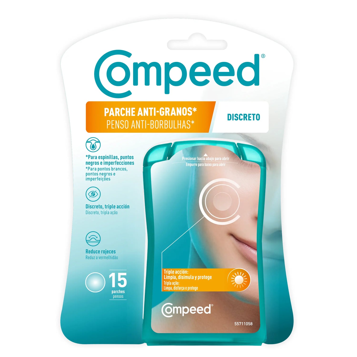 Compeed Anti-Granos Discreto, 15 unidades