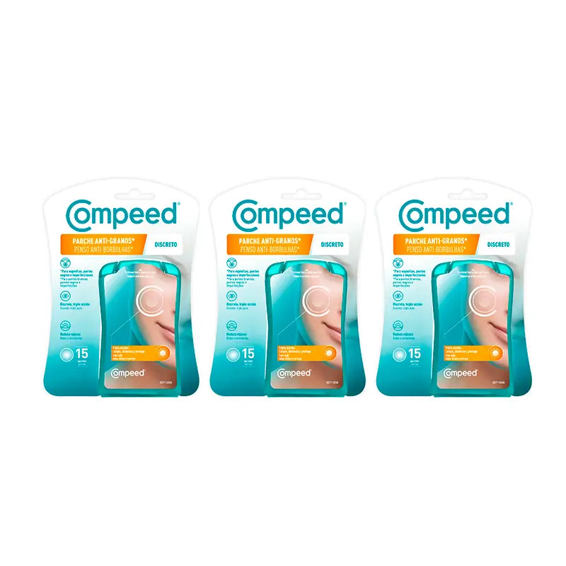 Compeed Triplo Anti-Spot Discreet, 3 x 15 unidades