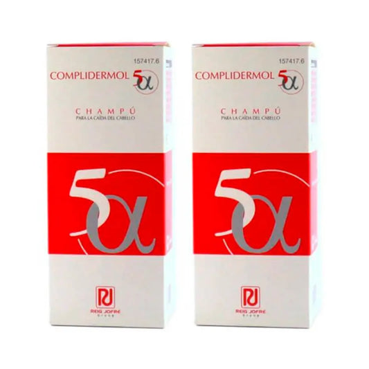 Complidermol Duplo 5 Alfa Champô para a queda de cabelo 2 x 200 ml