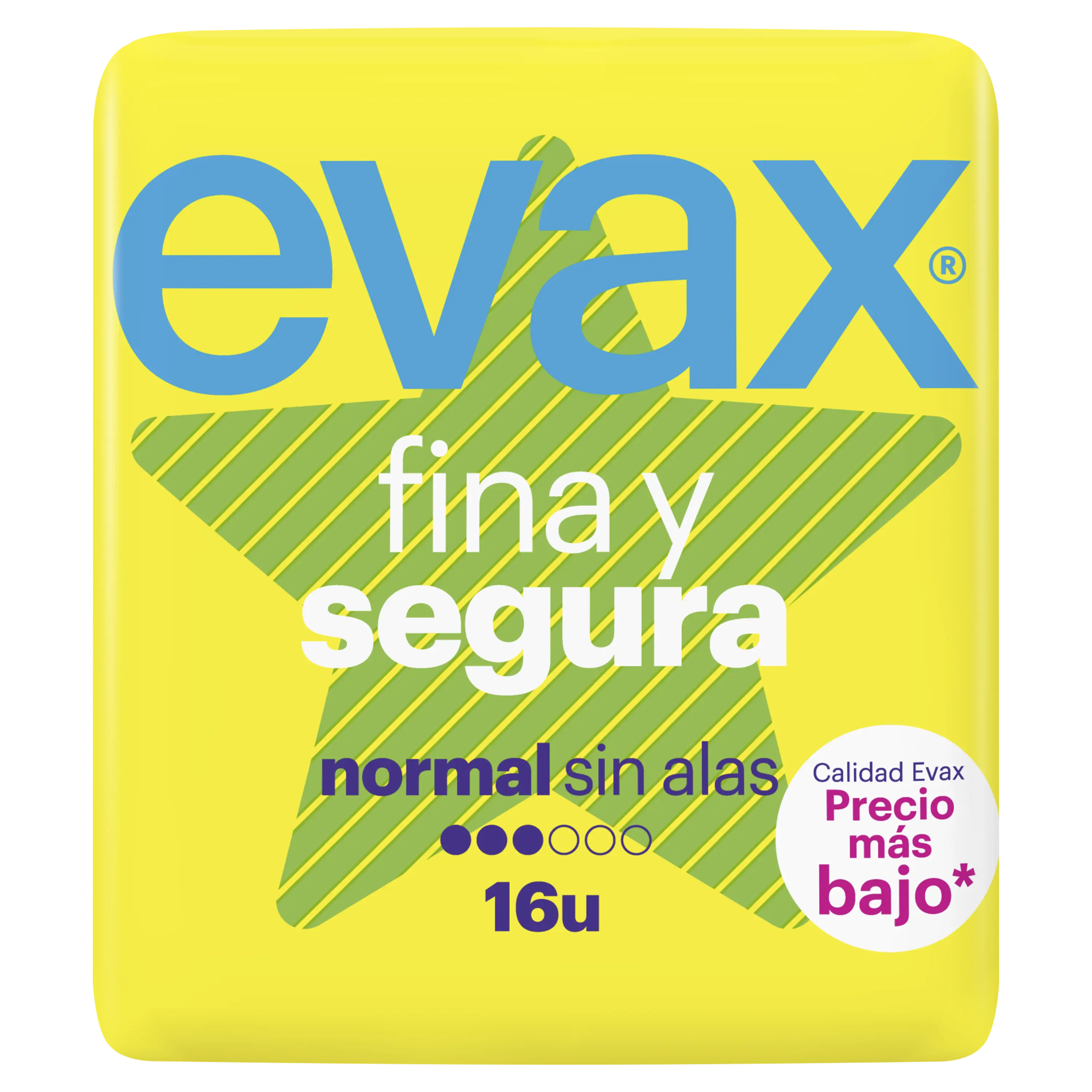 Evax Fina y Segura Normal Compresas 16 unidades