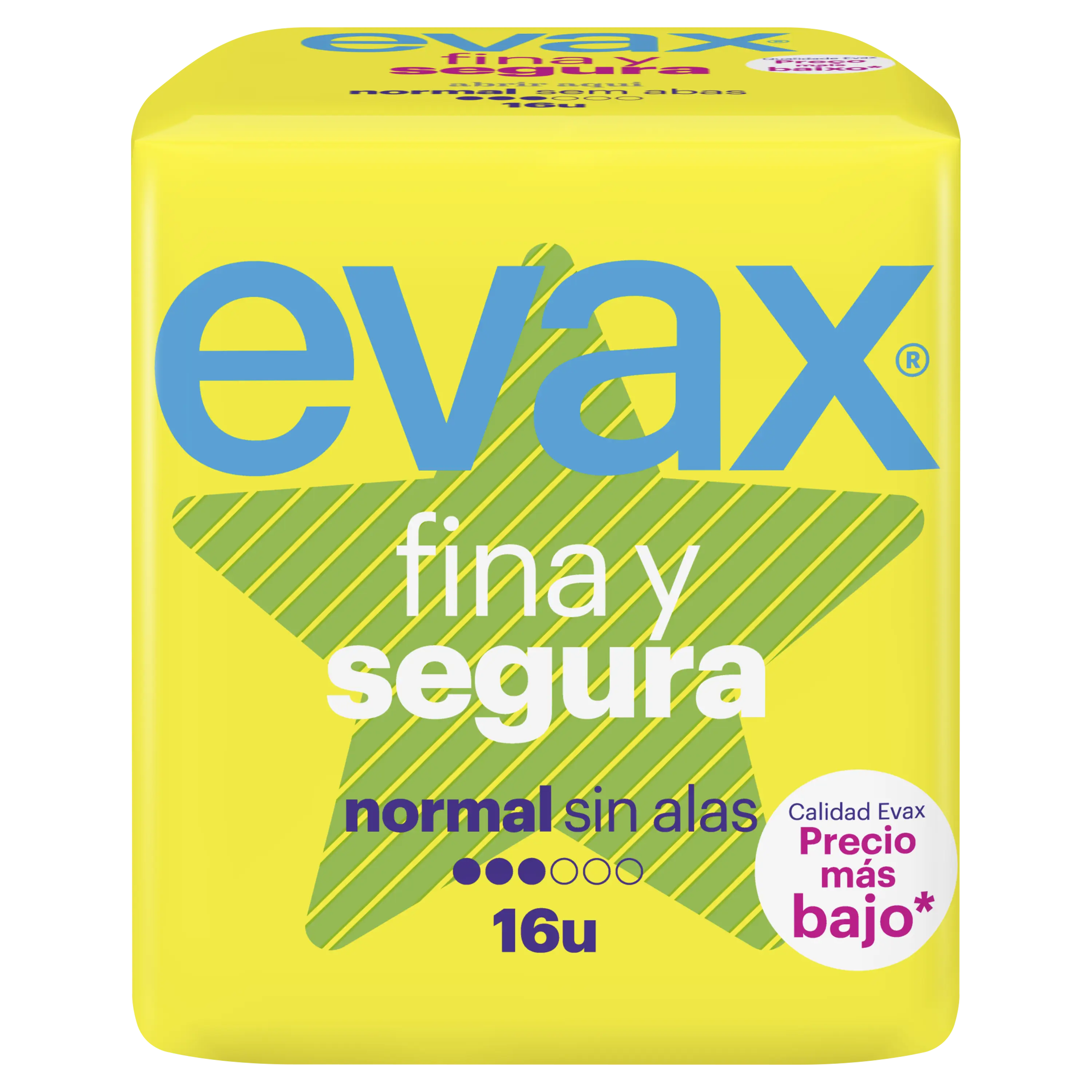 Evax Fina y Segura Normal Compresas 16 unidades