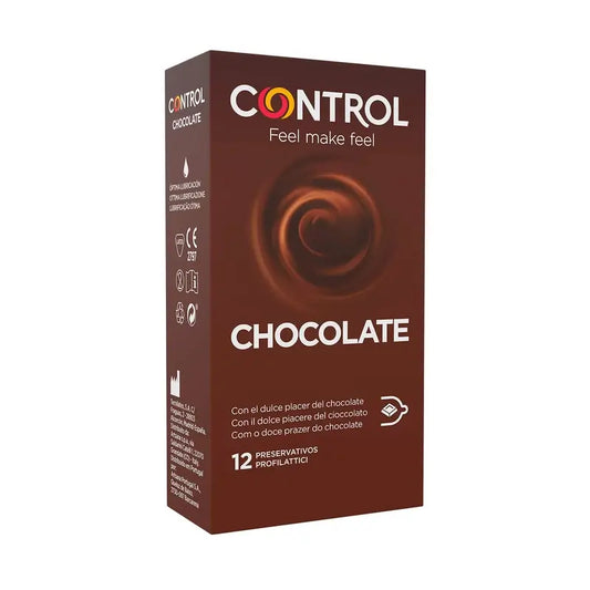 PRESERVATIVOS CONTROLE SEXO SENTIDOS SEXO CHOCOLATE 12 UNIDADES