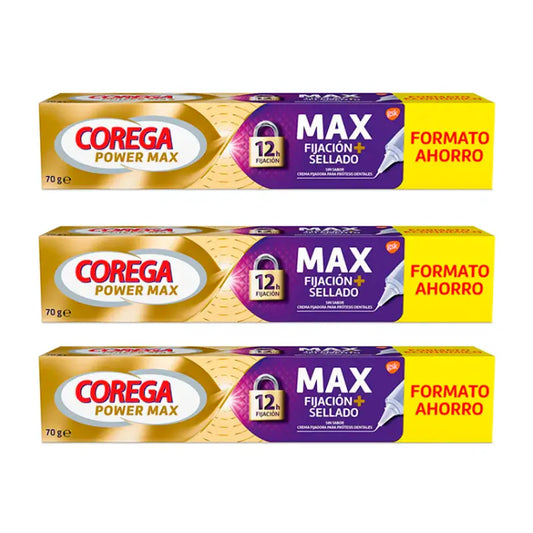 Corega Triplo Maximo Creme selante, 3 x 70 gr