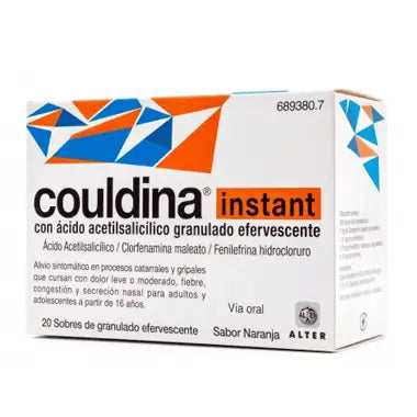 Couldina Instant com Ácido Acetilsalicílico 20 saquetas