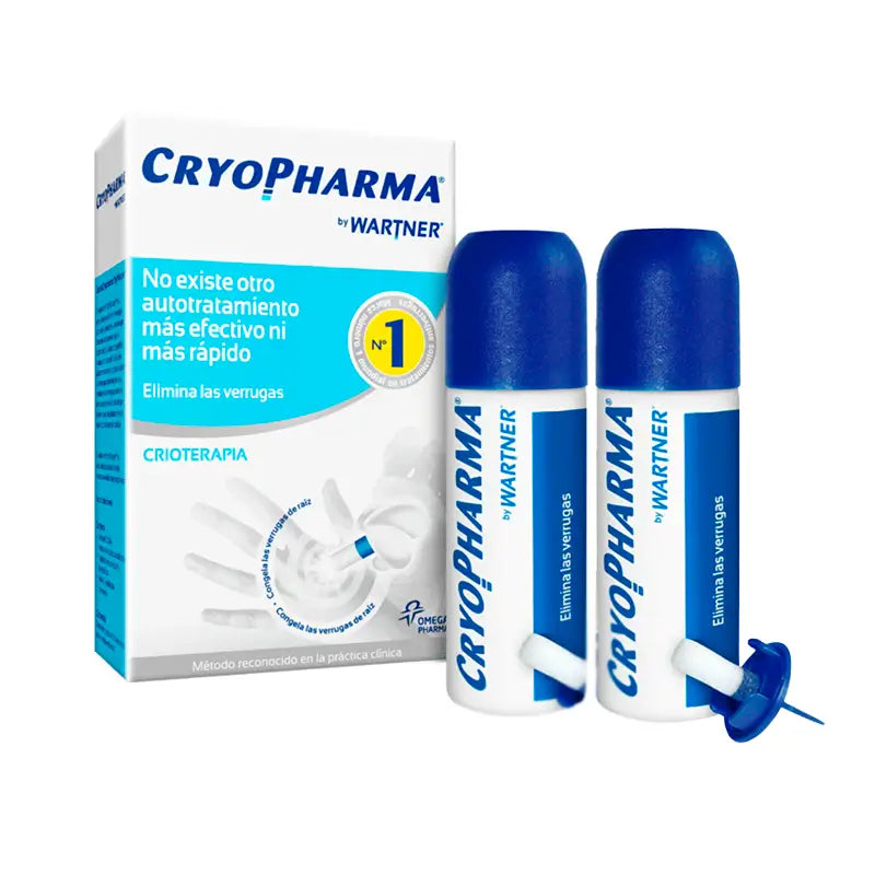 Pacote de tratamento de verrugas Cryopharma, 2 x 50 ml