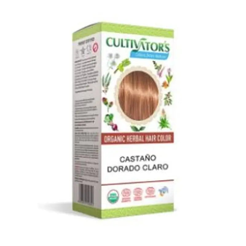 Cultivators Castaño Dorado Claro Tinte Organico 100Gr. Ecocert