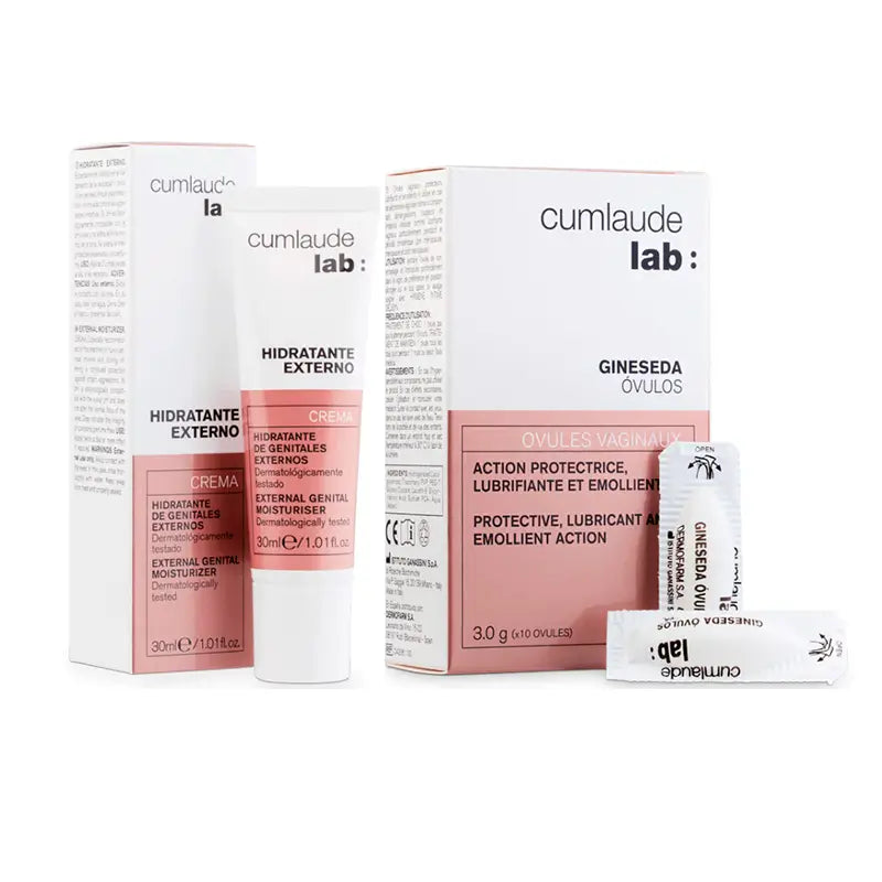 Cumlaude Lab Pack Hidratação Externa 30 Ml + Óvulos Vaginais Protectores 10 Unidades