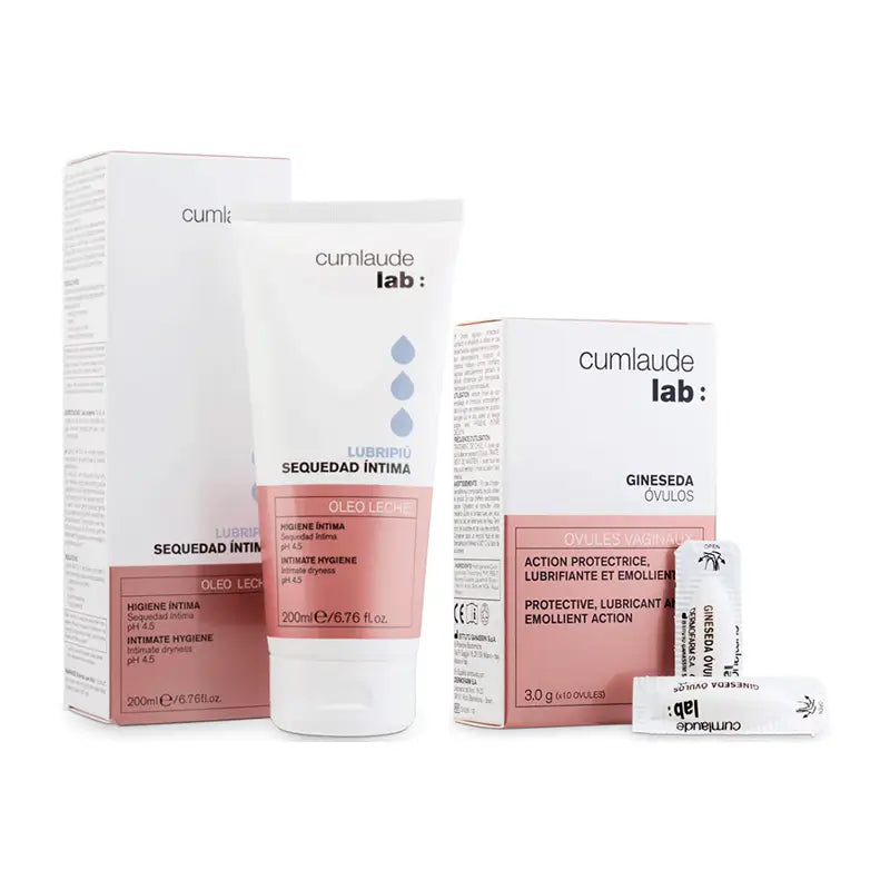 Cumlaude Lab Pack Lubripiù Creme Íntimo 200 Ml + Gineseda Óvulos 10 Unidades