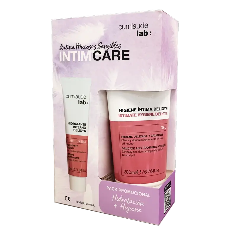 Cumlaude Lab Menopause Pack Deligyn Higiene Íntima 200Ml + Hidratante Interno 30Ml