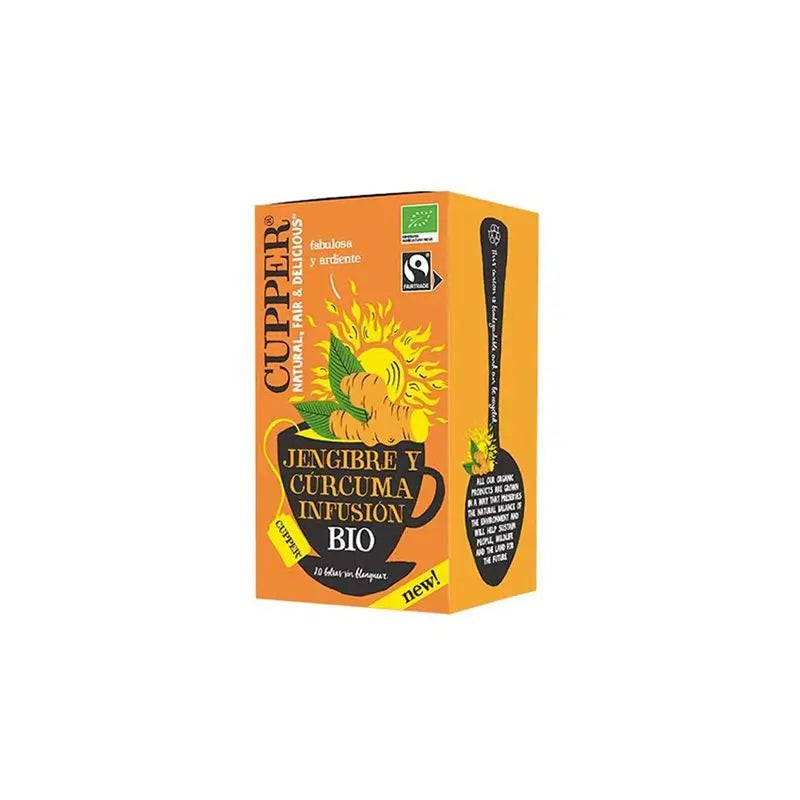 Cupper Jengibre Y Curcuma Infusion 20Bolsitas. Bio