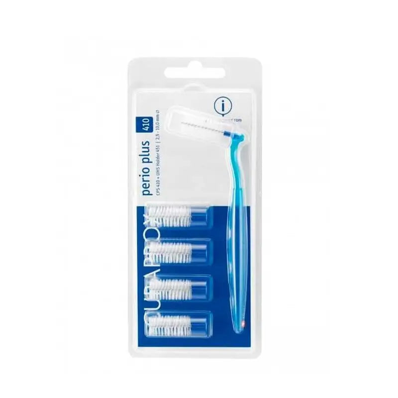 Curaprox Interdental Perio Plus 410 Azul + Mango, 5 unidades