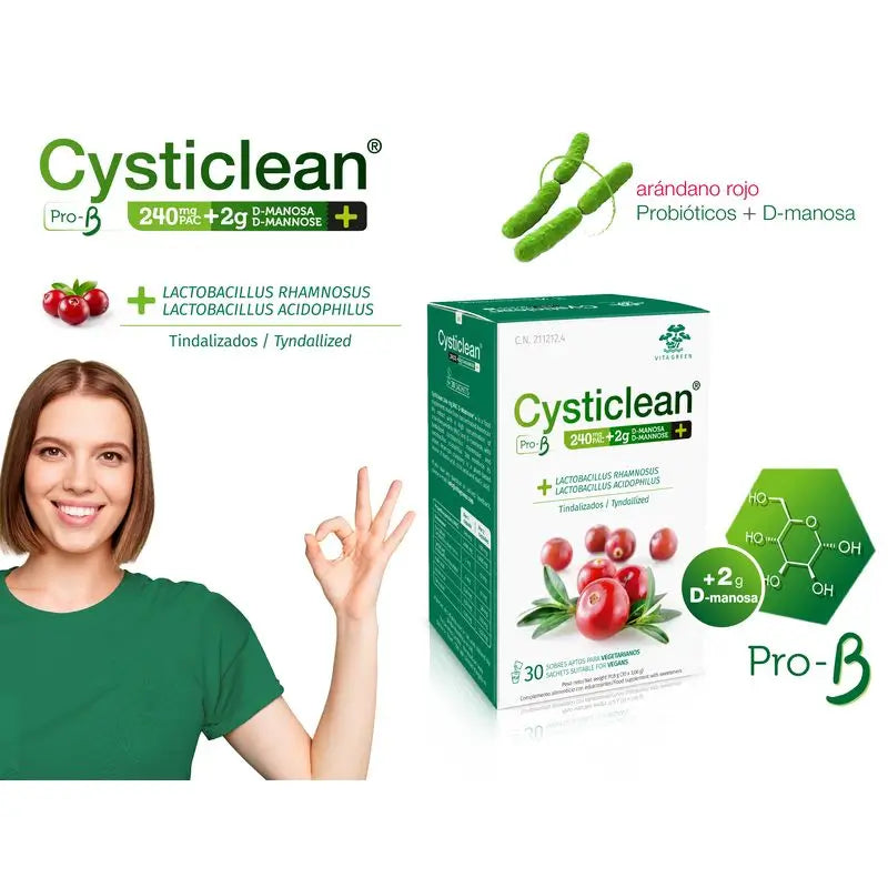 Cysticlean Prob-D Mannose 30 Saquetas